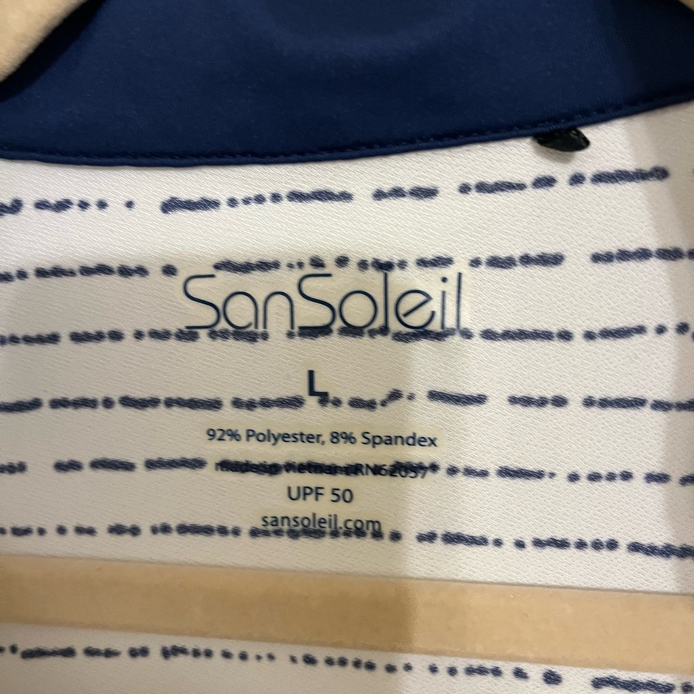 SanSoleil Women's Blue Sweatshirt